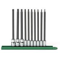 Long Bit Socket Set, Torx&reg;, 1/4"/3/8" Drive, 10 Pcs NTL Industrial