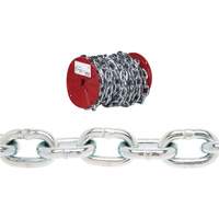 Campbell&reg; Proof Coil Chain, Low Carbon Steel, 3/16" x 100' (30.4 m) L, Grade 30, 800 lbs. (0.4 tons) Load Capacity NTL Industrial