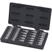 Pass-Thru SAE/Metric Bit Socket Set, Hex/Phillips/Slot/Torx&reg;, 1/4"/3/8" Drive, 39 Pcs NTL Industrial