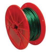 Wire Cable, 250' (76.2 m) x 1/16", 28 lbs. (0.014 tons), Vinyl Coated TQB484 | NTL Industrial