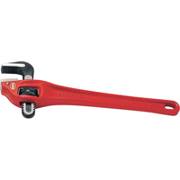 Heavy-Duty Offset Pipe Wrench #14, 2" Jaw Capacity, 14" Long, Powder Coated Finish NTL Industrial