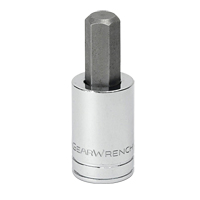 Hex Bit Socket, 1/16" x 1-17/32" L, 1/4" Drive NTL Industrial