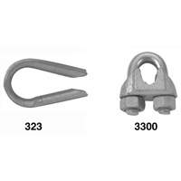 Wire Rope Clips with Thimble Set TTB082 | NTL Industrial