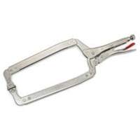 Locking C-Clamp with Swivel Pads, 18" Length, C-Clamp NTL Industrial