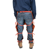 Leather Split Leg Apron & Chaps, 40" L, Lava Brown NTL Industrial