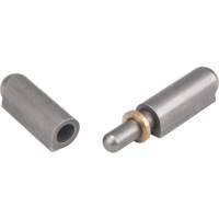 Weld-On Hinge, 0.512" Dia. x 3.15" L, Mild Steel w/Fixed Steel Pin TTV436 | NTL Industrial