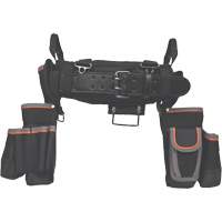 Tradesman Pro Electrician's Tool Belt, Nylon, Black NTL Industrial