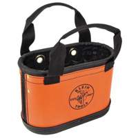 Seau ovale &agrave; coque rigide, 14" lo x 7" la x 10" h, Plastique, Orange NTL Industrial