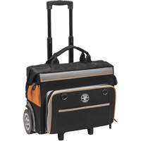 Sac &agrave; outils roulant Tradesman Pro, Polyester balistique, 24 pochettes, Noir/Orange NTL Industrial