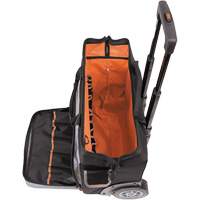 Sac &agrave; outils roulant Tradesman Pro, Polyester balistique, 24 pochettes, Noir/Orange NTL Industrial