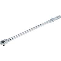 Ratcheting Head Micrometer Torque Wrench, Click, 1/2" Square Drive, 50 - 250 lbf. Ft NTL Industrial