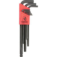 Balldrive L-Style Hex Key Set, 9 Pcs., Metric NTL Industrial