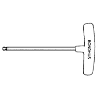 Individual Hex Keys - SAE, Ball End, 3/32" x 6" L, T Handle NTL Industrial