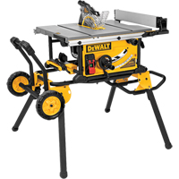 Jobsite Table Saw With Rolling Stand, 15 A, 4800 RPM TYD802 | NTL Industrial