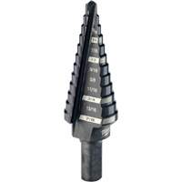 #4 Step Drill Bit, 3/16" - 7/8" , 1/16" Increments, High Speed Steel NTL Industrial