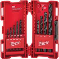 Thunderbolt&reg; Drill Bit Set, 14 Pieces, Steel NTL Industrial