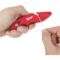 Couteau utilitaire rabattable Fastback, 2" lame, lame en Acier au carbone, poign&eacute;e en M&eacute;tal NTL Industrial