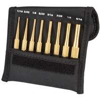 Brass Drive Pin Punch Set, 8 Pieces NTL Industrial
