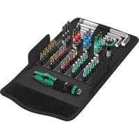 Kraftform Kompakt 100 Screw Driving set 52-PC, 6-1/32" L, Plastic Handle NTL Industrial