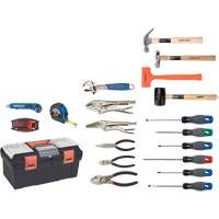Essential Tool Set with Plastic Tool Box, 28 Pieces TYP013 | NTL Industrial