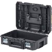 TSTAK&reg; II Tool Box with Flat Top, 17-1/4" x 13" x 6-3/8", Black NTL Industrial