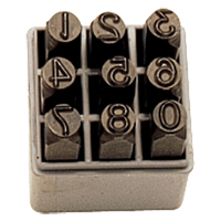 Number Hand Stamp Set, 9 Pieces NTL Industrial