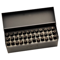 Letter & Number Hand Stamp Set, 36 Pieces NTL Industrial