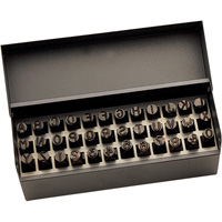 Letter & Number Hand Stamp Set, 36 Pieces NTL Industrial