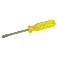 Slotted Screwdriver, 1/4", 8-1/4" L, Plastic Handle NTL Industrial