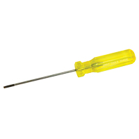 Electrician's Slotted Screwdriver, 1/8" Tip, Round, 7-1/4" L, Plastic Handle NTL Industrial