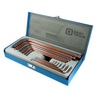 Long Arm Ball Hex Key Set, 13 Pcs., Metric NTL Industrial