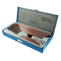 Long Arm Ball Hex Key Set, 13 Pcs., Imperial NTL Industrial