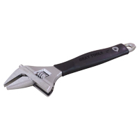 Adjustable Wrench, 8-1/4" L, 1-1/2" Max Width, Polished NTL Industrial