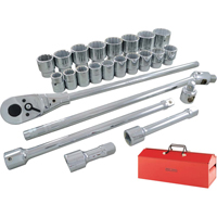 Jeu de douilles et accessoires, 26 Mcx, Prise de 3/4" NTL Industrial