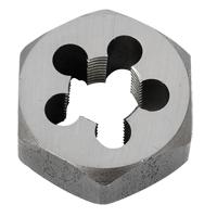Hex Rethreading Die Nut, 1"/1-1/16" Dia., 3/8"-18 Thread, Carbon Steel/Chromium Steel NTL Industrial