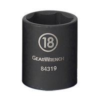 Socket, Impact, 11 mm, 3/8" Drive, 6 Points NTL Industrial