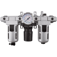 Filtre, r&eacute;gulateur et lubrificateur d'air modulaire (manom&egrave;tre compris), 1/4" NPT NTL Industrial