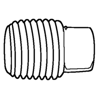 Bouchon de tuyau (t&ecirc;te carr&eacute;e), 1/8" dia., Laiton NTL Industrial