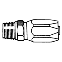 Fittings - Reusable Hose Fittings, 1/2" Dia., Brass NTL Industrial