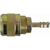 Automax 1/4" Hose Barb Quick Coupler, Brass NTL Industrial