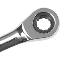 Metric Ratcheting Combination Wrench, 12 Point, 8 mm, Chrome Finish NTL Industrial