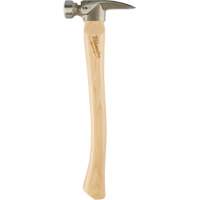 Milled Face Framing Hammer, 19 oz., Wood Handle, 16" L UAE085 | NTL Industrial