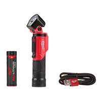 Lampe de poche pivotante USB, DEL, 500 lumens, Piles Rechargeable NTL Industrial
