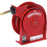 Spring Retractable Welding Hose Reel, Welding Gases, 1/4" x 25', Dual Hose, 200 psi NTL Industrial