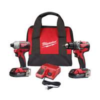 M18 2-Tool Combo Kit, Lithium-Ion, 18 V NTL Industrial