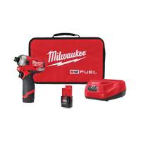 M12 Fuel Surge Hex Hydraulic Driver Kit, 1/4", 450 in-lbs Max. Torque, 12 V, Lithium-Ion NTL Industrial