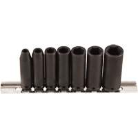 Socket Set, 7 Pcs, Impact, 1/4" Drive Size, Deep NTL Industrial