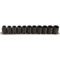 Socket Set, 11 Pcs, Impact, 1/2" Drive Size NTL Industrial