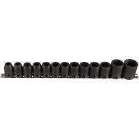 Socket Set, 13 Pcs, Impact, 1/2" Drive Size NTL Industrial