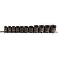 Socket Set, 11 Pcs, Impact, 1/2" Drive Size NTL Industrial